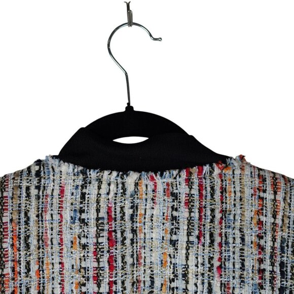 NWOT Elie Tahari Brooke Tweed Zip-Front Bomber Jacket SZ L - Picture 11 of 11